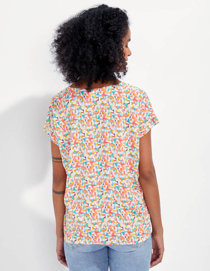 Blouse sans manches imprimée HENA