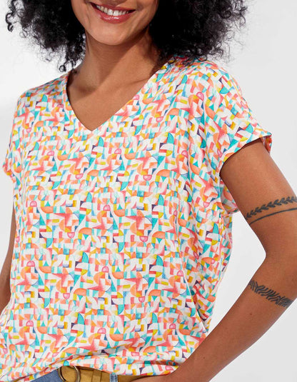 Blouse sans manches imprimée HENA