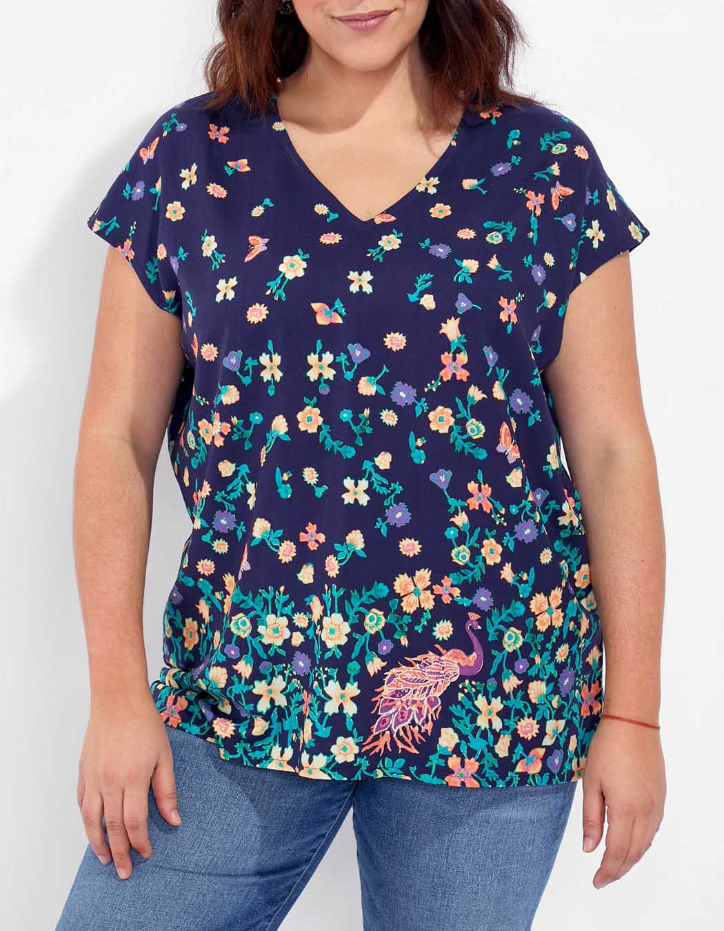 Blouse sans manches imprimée HENA
