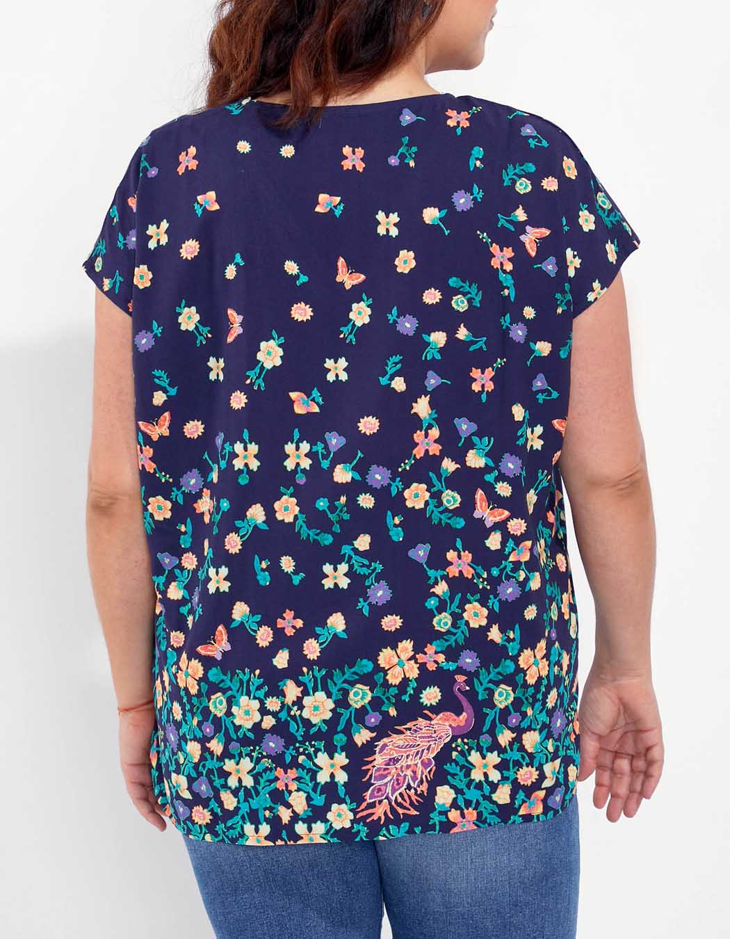 Blouse sans manches imprimée HENA