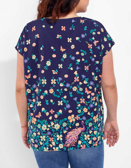 Blouse sans manches imprimée HENA