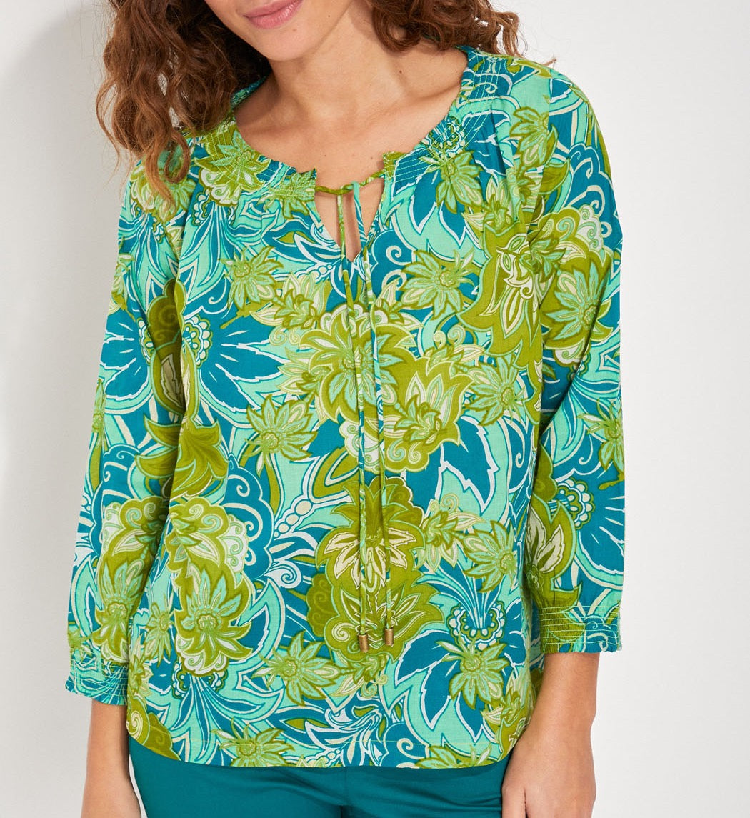 Blouse voile de coton bio ample MEHAN