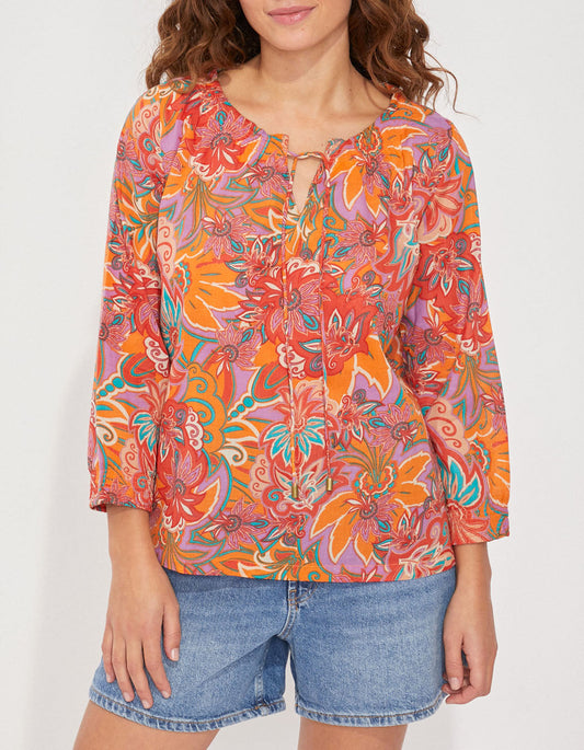 Blouse voile de coton bio ample MEHAN
