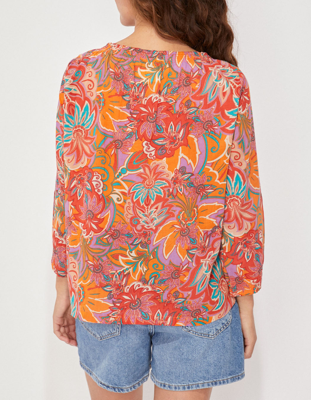 Blouse voile de coton bio ample MEHAN