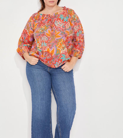 Blouse voile de coton bio ample MEHAN