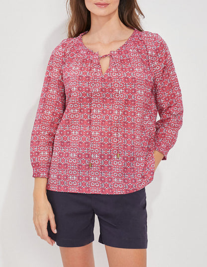 Blouse voile de coton bio ample MEHAN