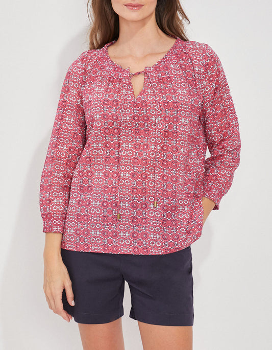 Blouse voile de coton bio ample MEHAN