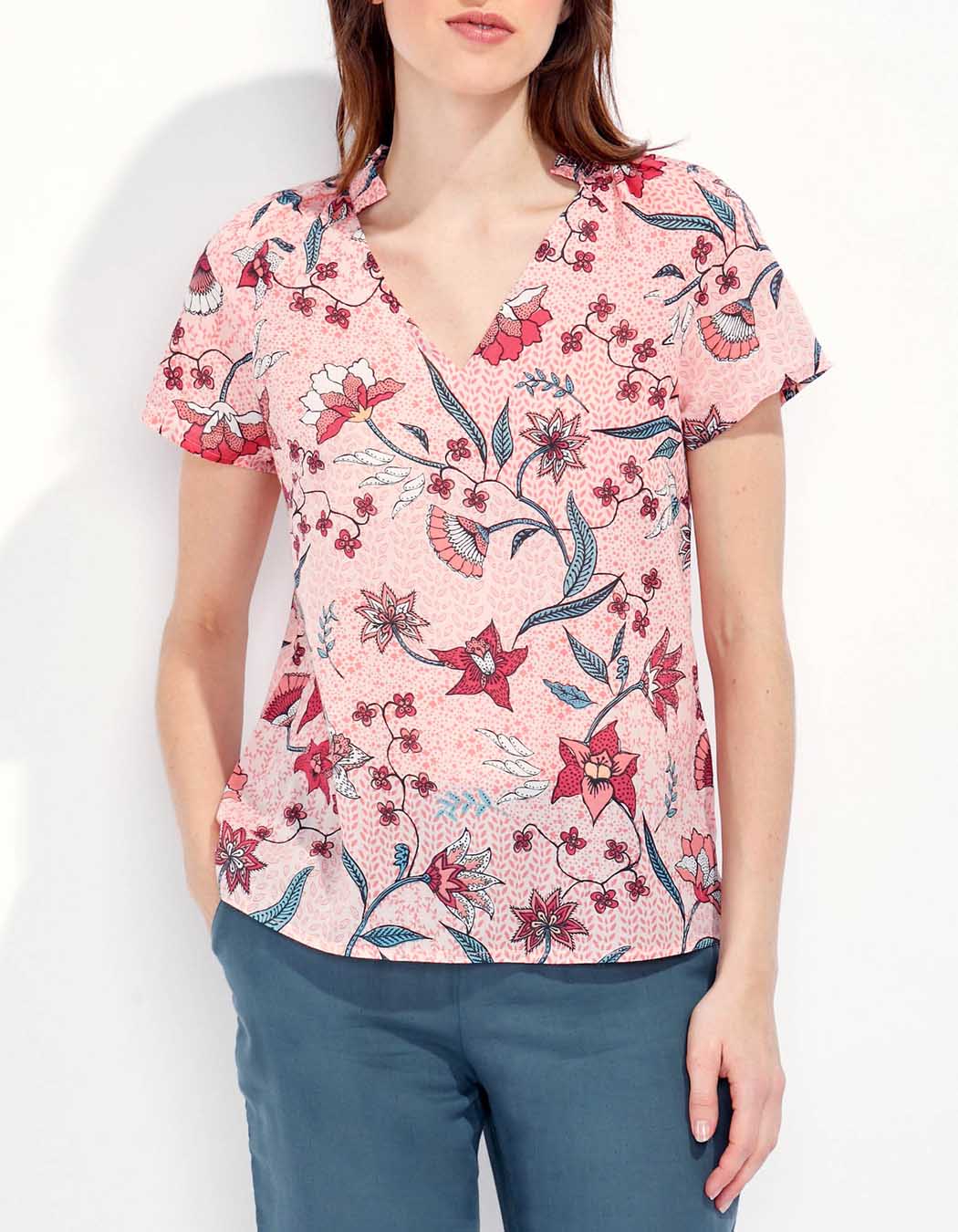 Top coton bio imprimé JIRANI