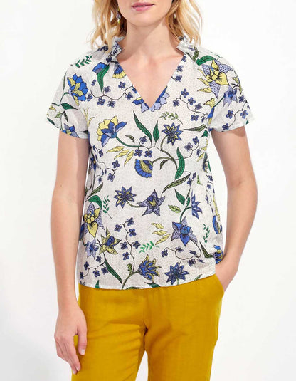 Top coton bio imprimé JIRANI