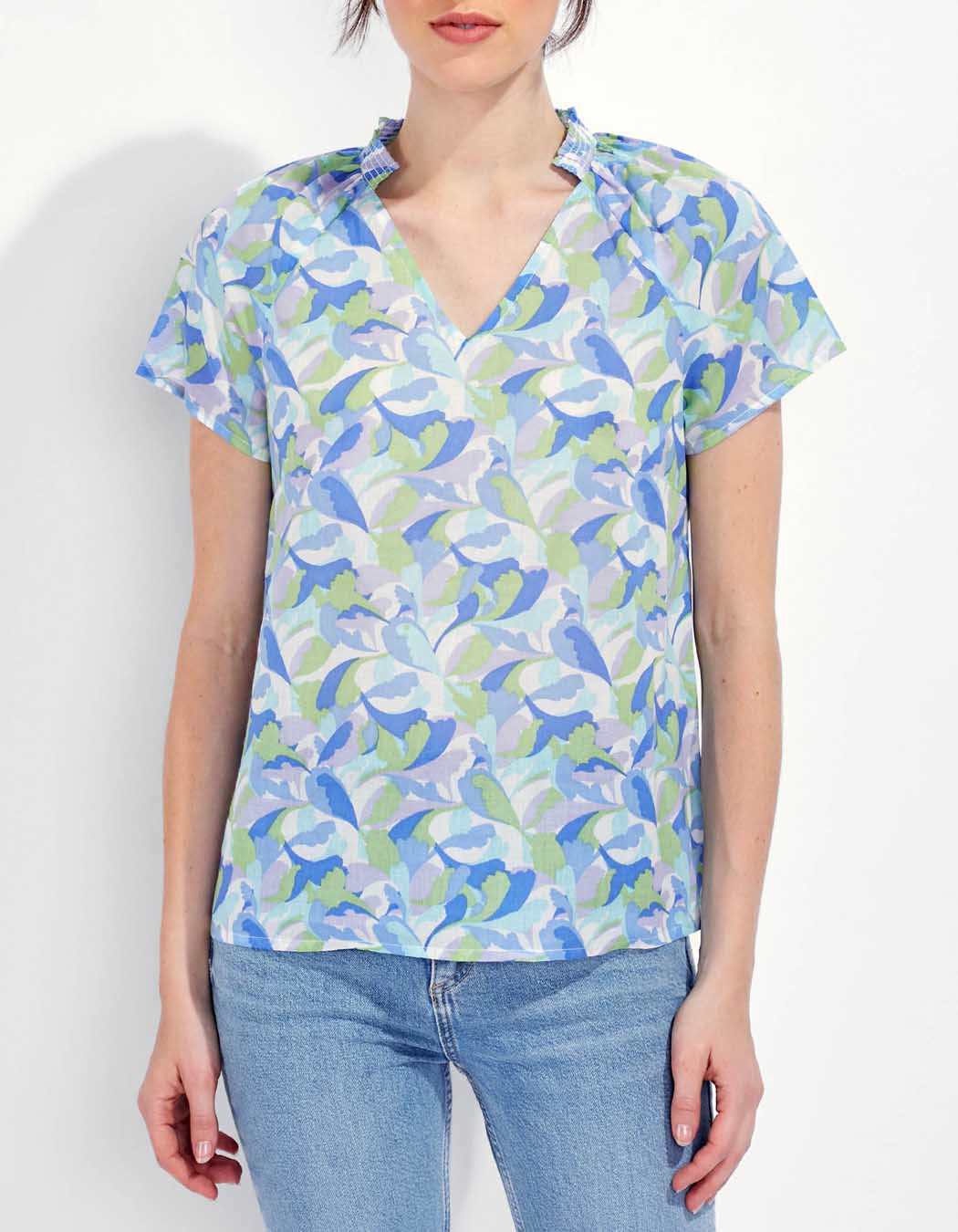 Top coton bio imprimé JIRANI