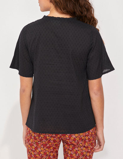 Top col volanté coton bio MANJU