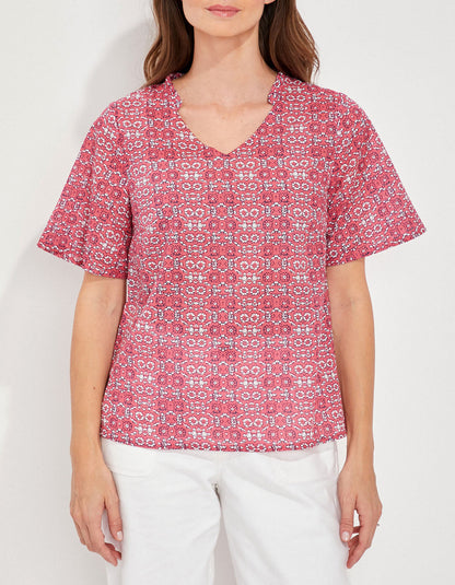 Top col volanté coton bio MANJU