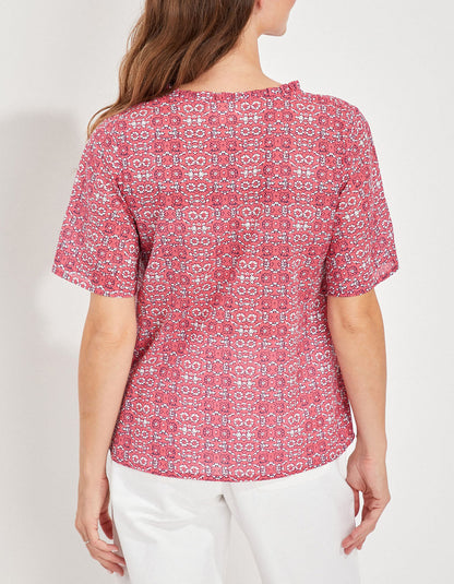 Top col volanté coton bio MANJU