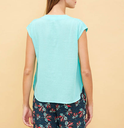 Top brodé coton Kestelle