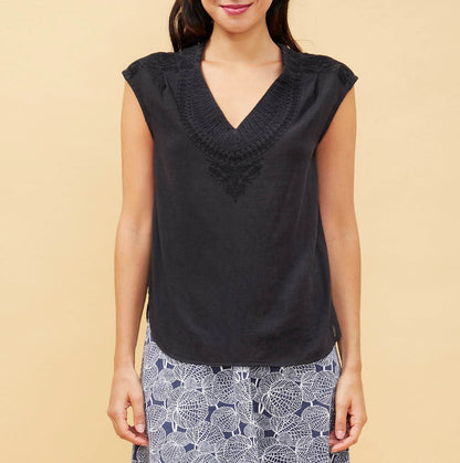 Top brodé coton Kestelle