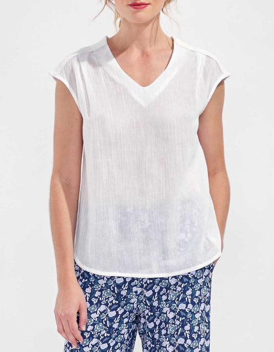 Top gaze de coton KATELL