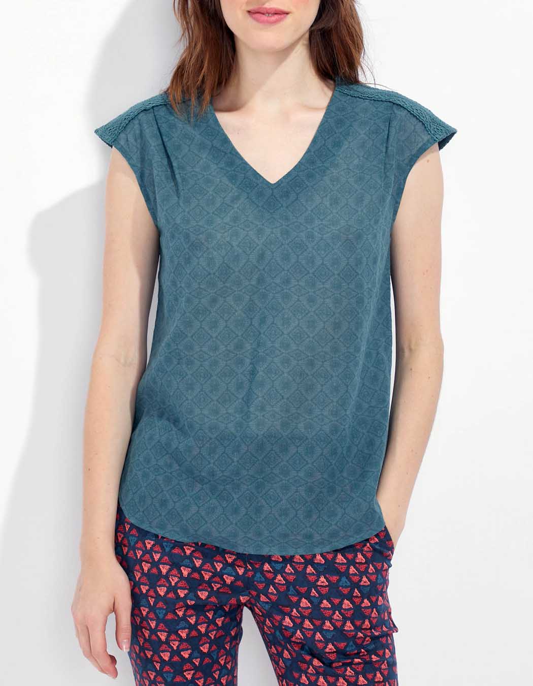Top gaze de coton KATELL