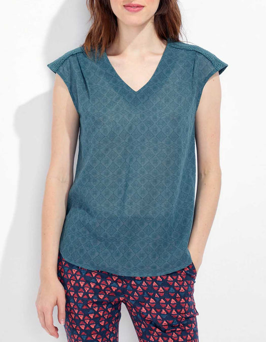 Top gaze de coton KATELL