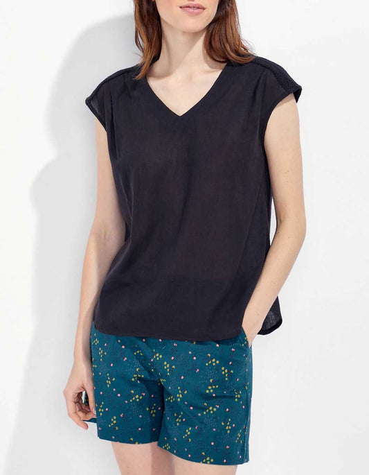 Top gaze de coton KATELL