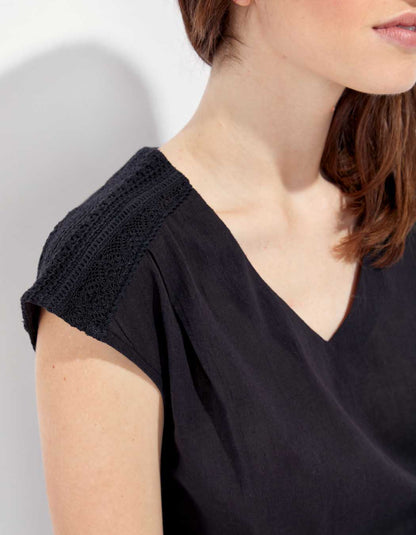 Top gaze de coton KATELL
