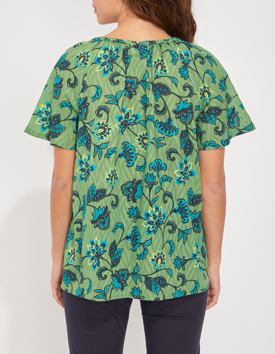 Top large manches courtes imprimé KLERVI