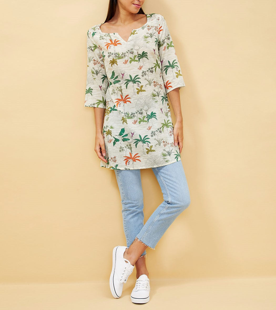 Tunique longue coton Lara