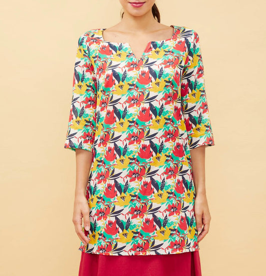 Tunique longue coton Lara