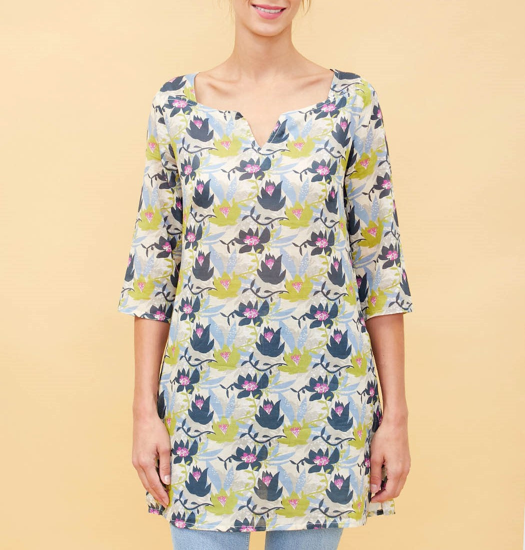 Tunique longue coton Lara