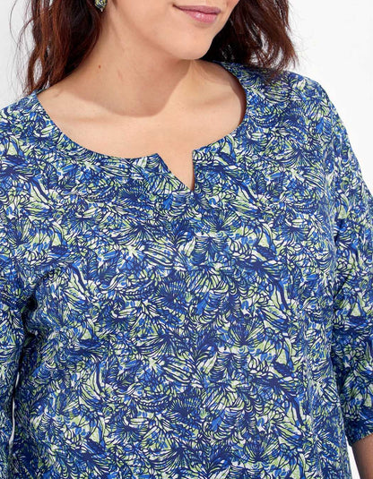 Tunique longue imprimée coton bio LARA