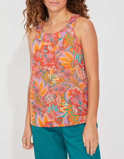 Top sans manches coton bio RAVINDU