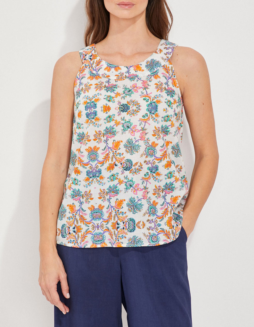 Top sans manches coton bio RAVINDU