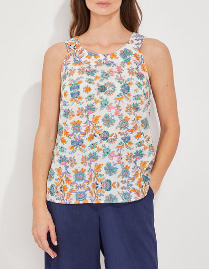 Top sans manches coton bio RAVINDU