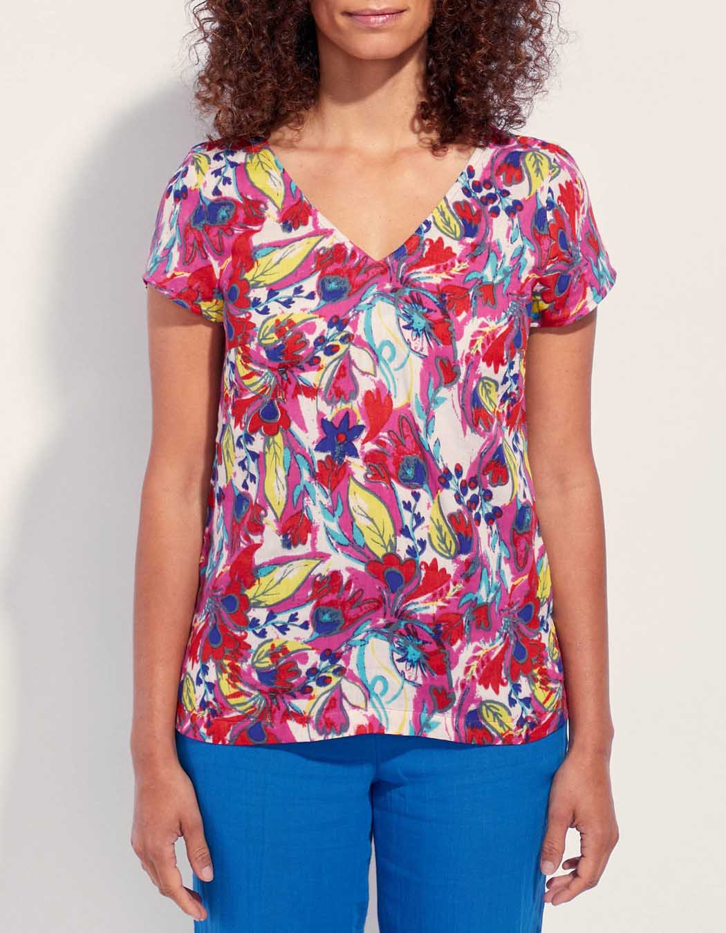 T-shirt coloré gaze de coton ANGELITA