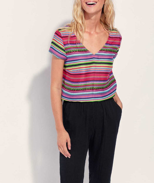 T-shirt coloré gaze de coton ANGELITA