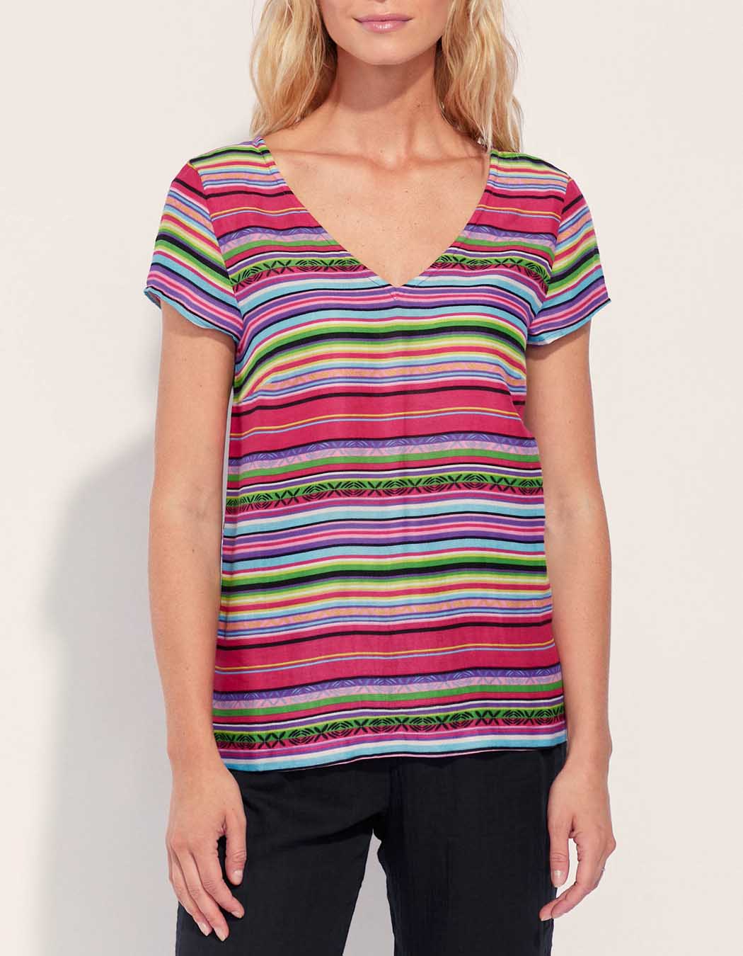 T-shirt coloré gaze de coton ANGELITA