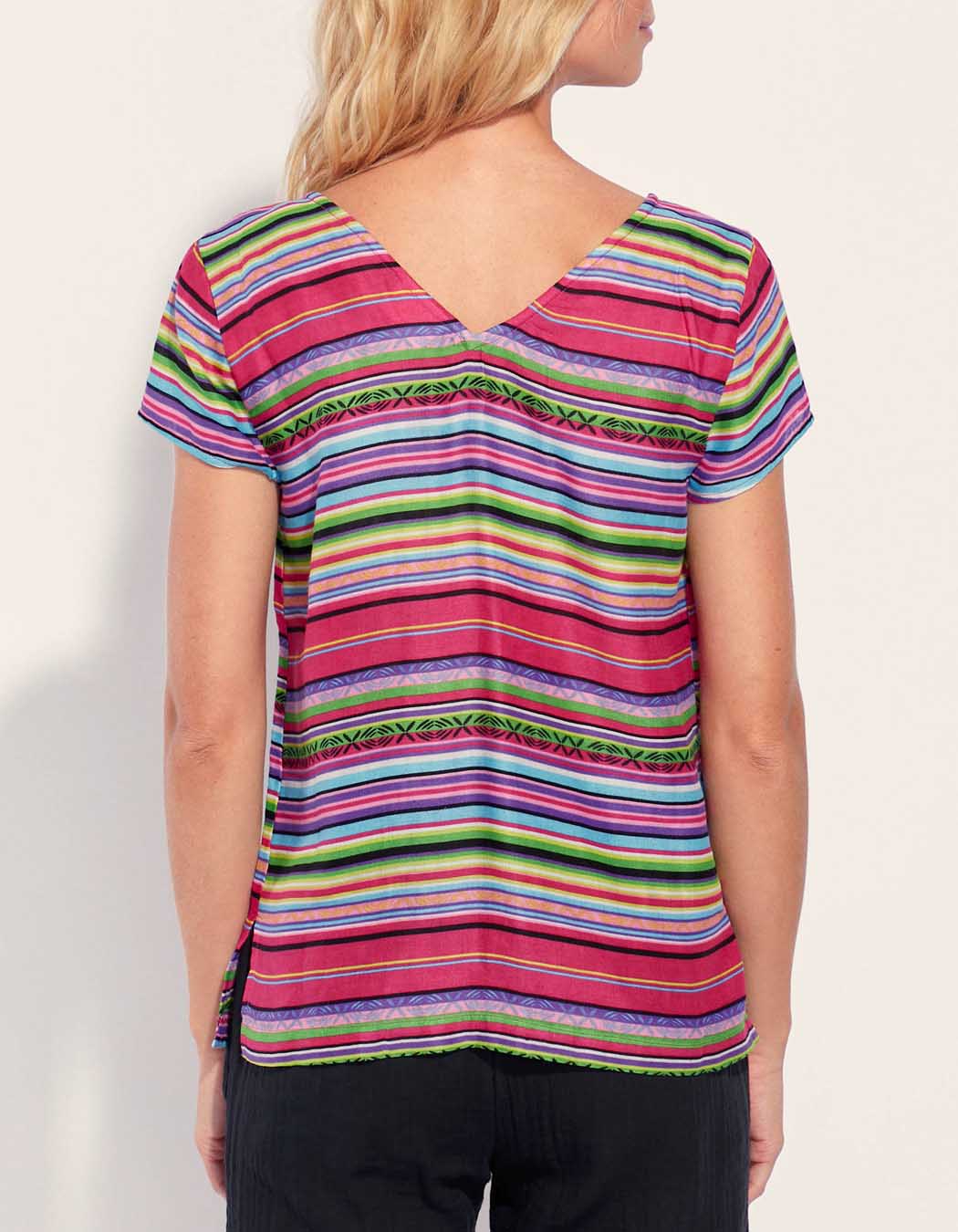 T-shirt coloré gaze de coton ANGELITA