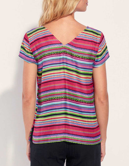 T-shirt coloré gaze de coton ANGELITA