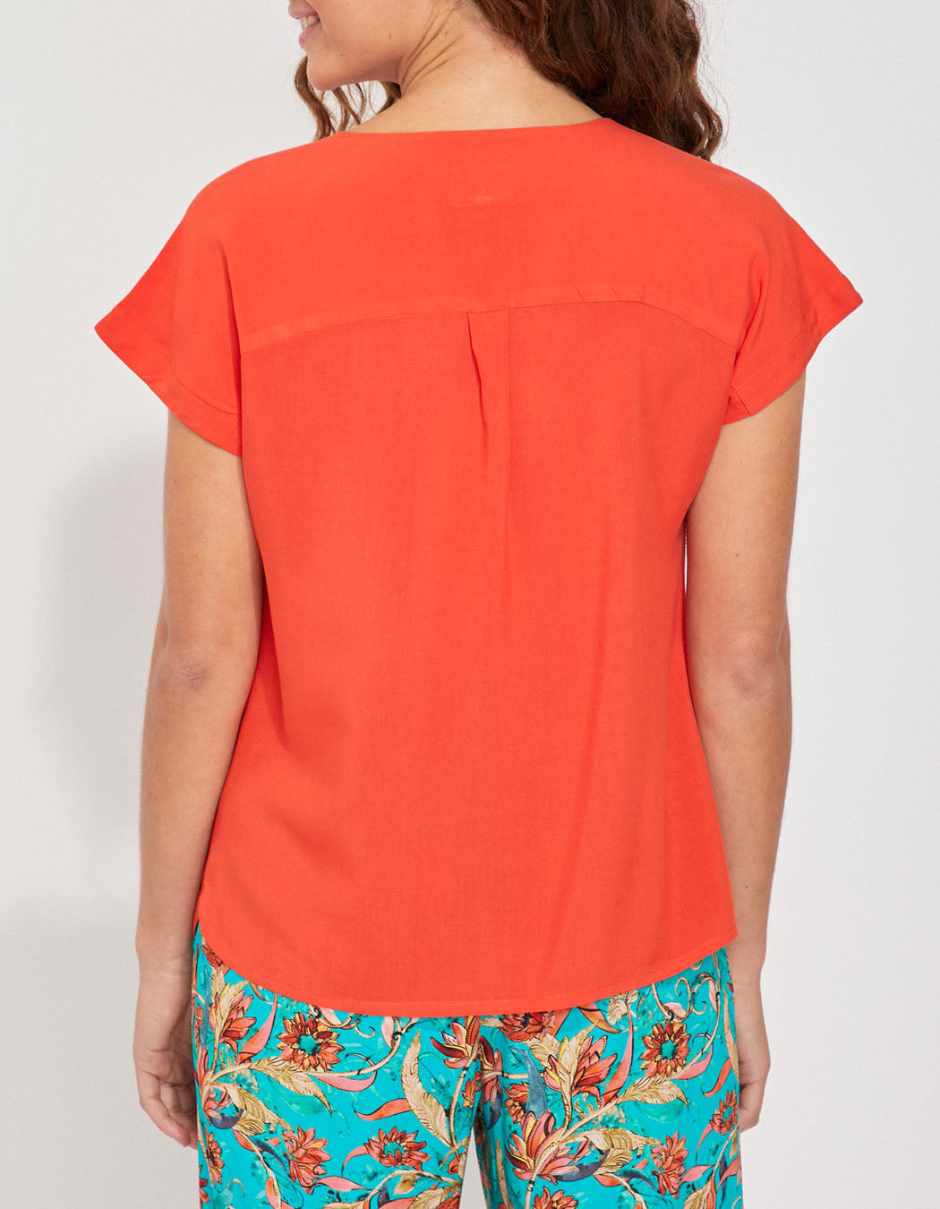 Blouse fluide col v ecovero VALERIA