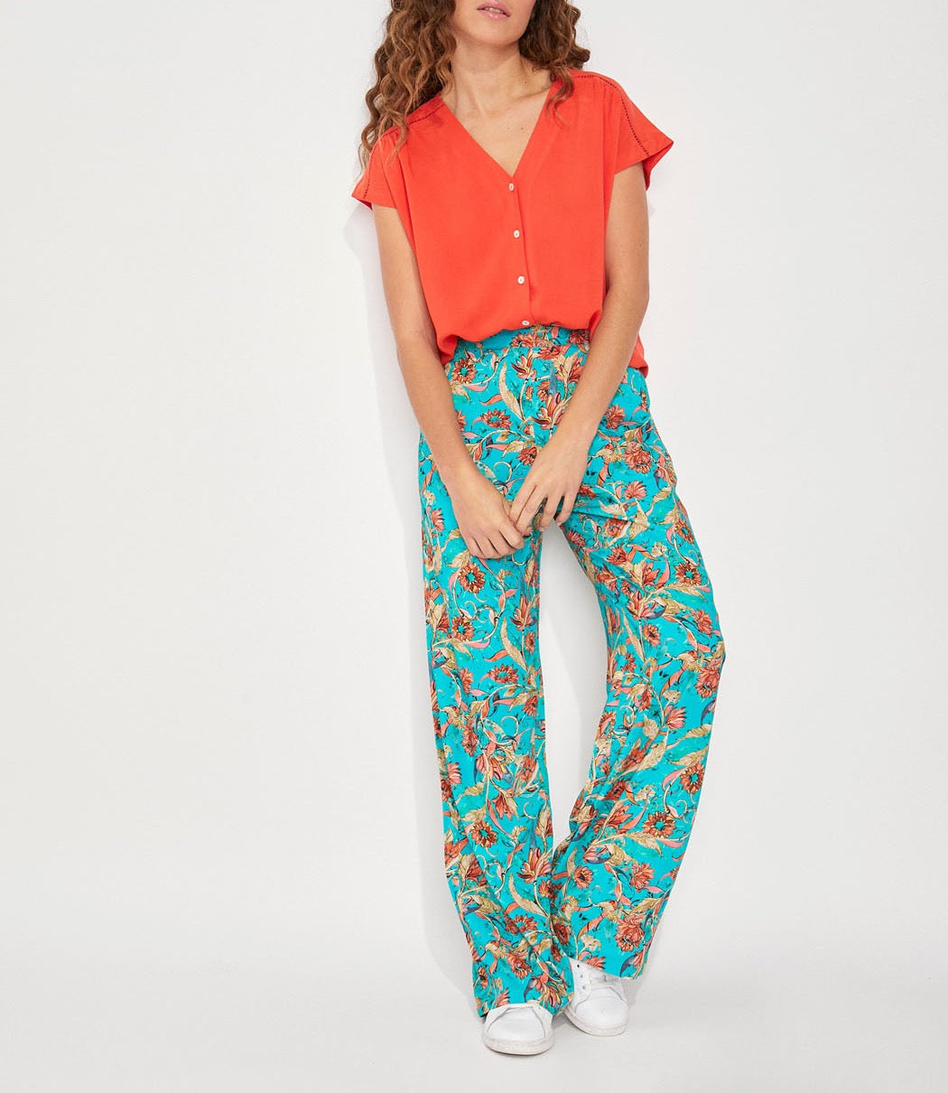 Blouse fluide col v ecovero VALERIA