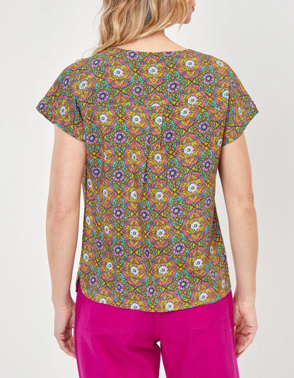 Blouse fluide col v ecovero VALERIA