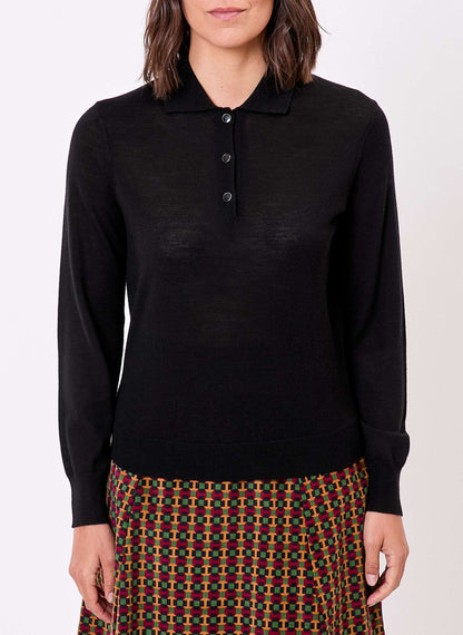Pull laine mérinos col polo KARL