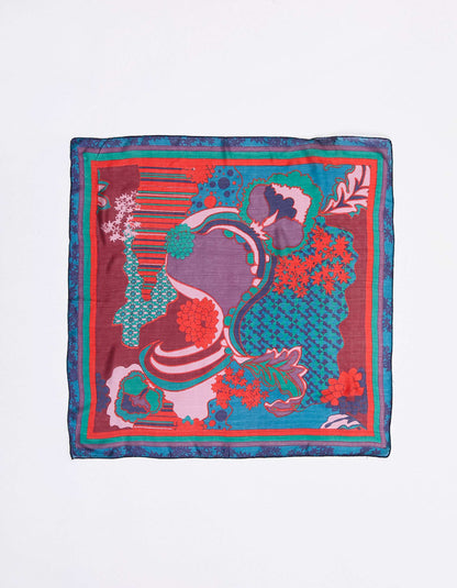 Petit carré de soie imprimé CARRE