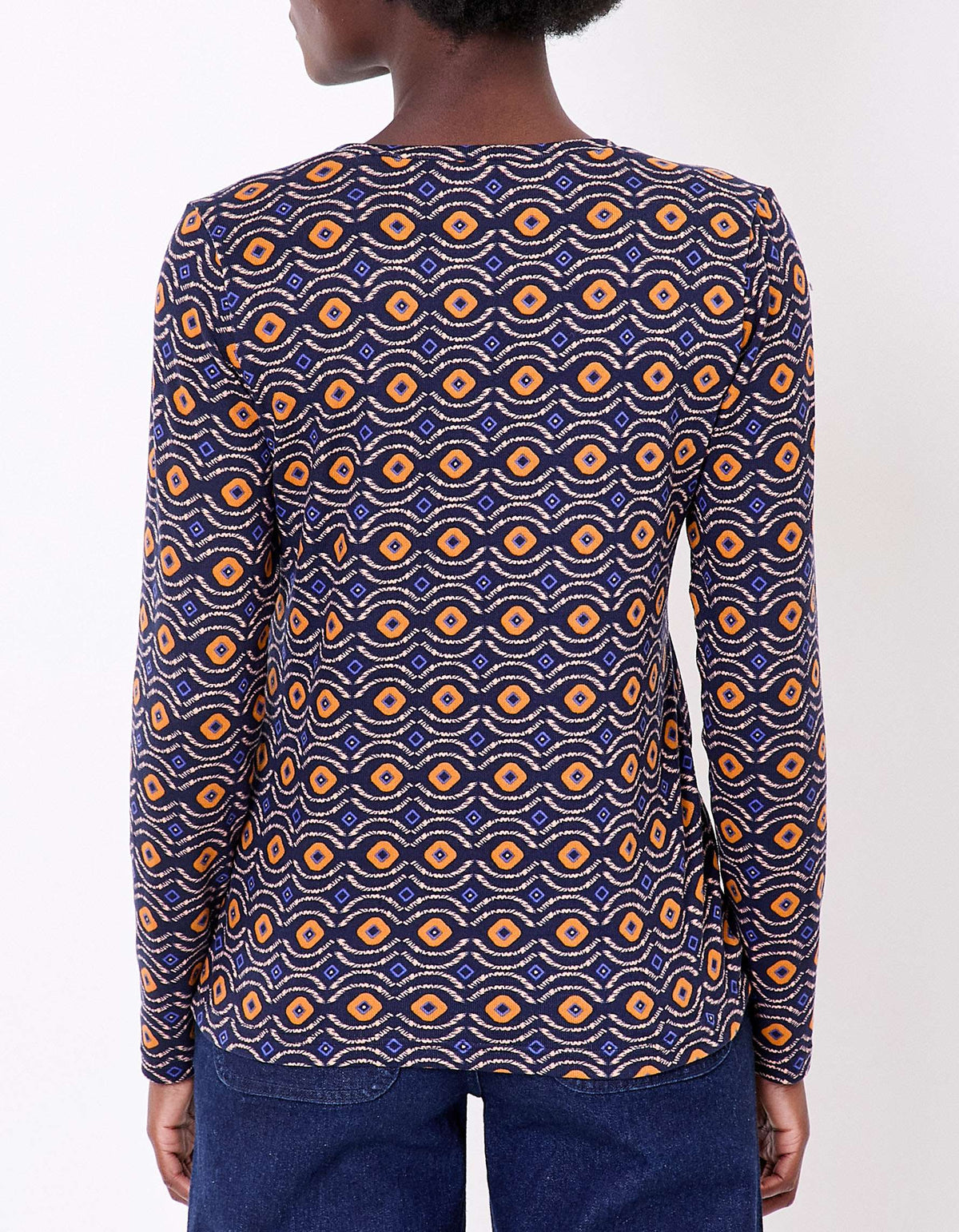 T-shirt imprimé fluide col V maille ORVAR