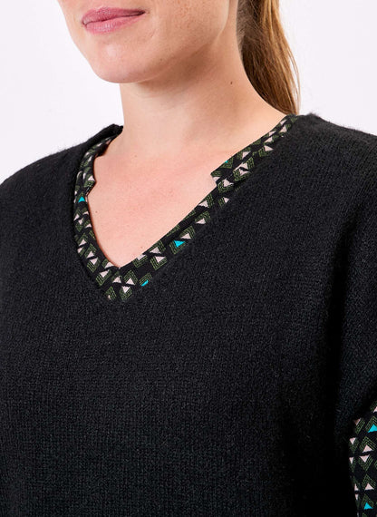 Pull tricot sans manche uni DAKILA