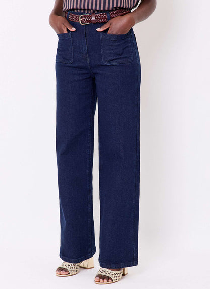 Jean large denim coton stretch MAYA