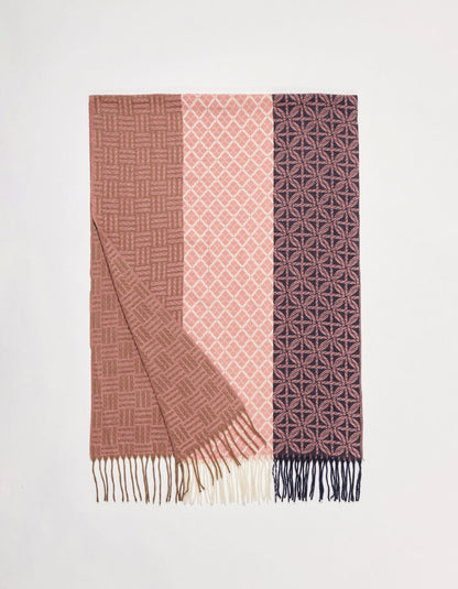 Echarpe en maille motifs CAMIL