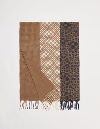 Echarpe en maille motifs CAMIL