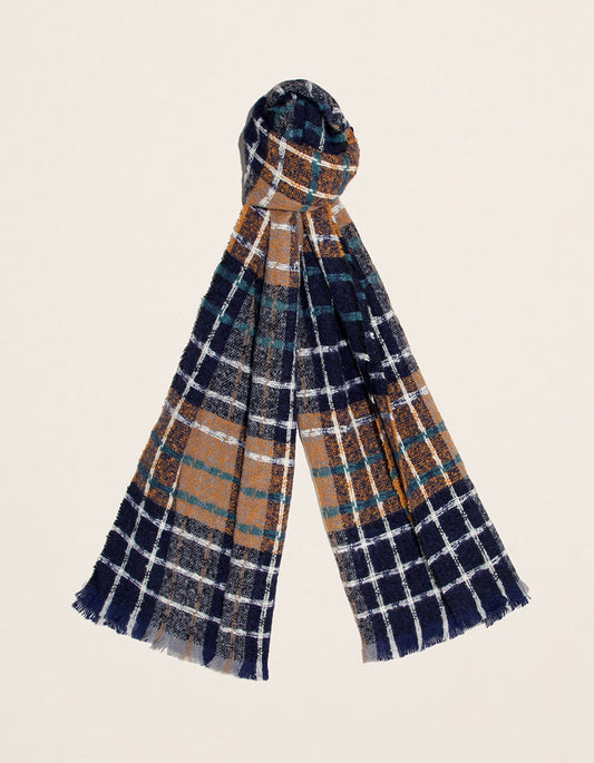 Echarpe tissée à carreaux ENA