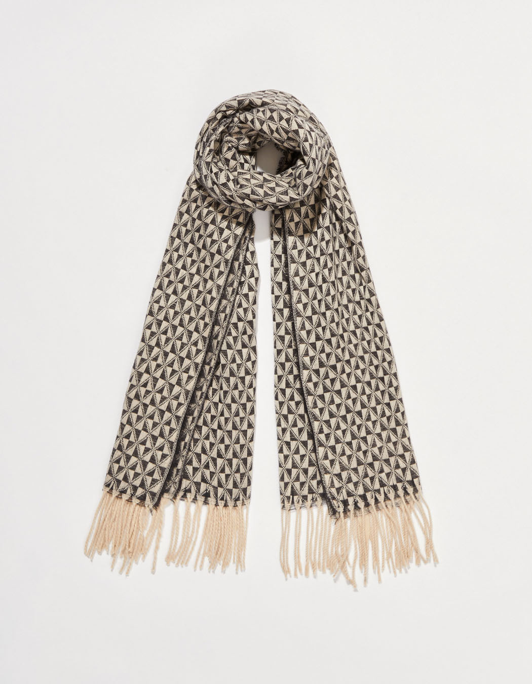 Echarpe en maille à motifs géométriques GEO