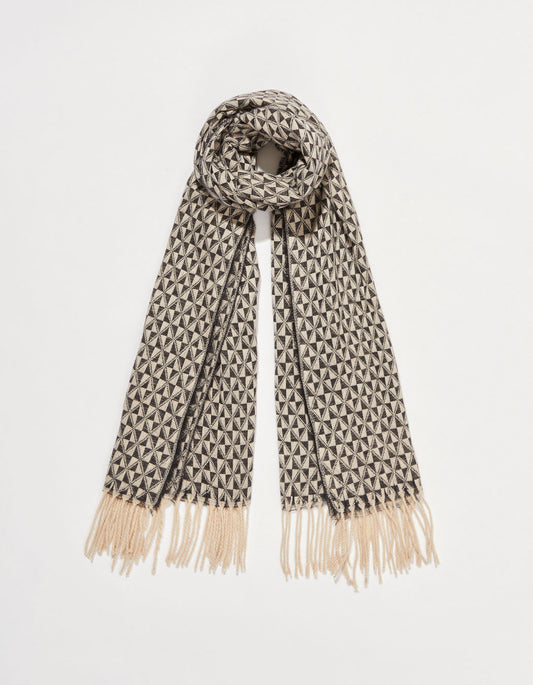 Echarpe en maille à motifs géométriques GEO